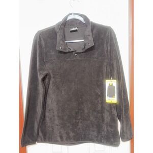 32 Degrees Heat Fleece Pullover Snap‎ Neck Soft Cozy Warm Top Small